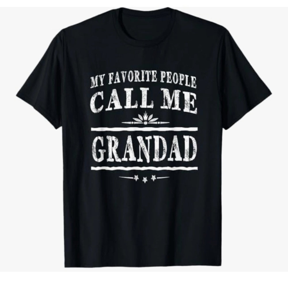 Men’s Graphic T-Shirt - Call Me Grandad Size Large